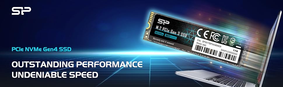 Silicon Power PCIe M.2 NVMe SSD 1TB Gen3x4 R/W do 2, 200/1
