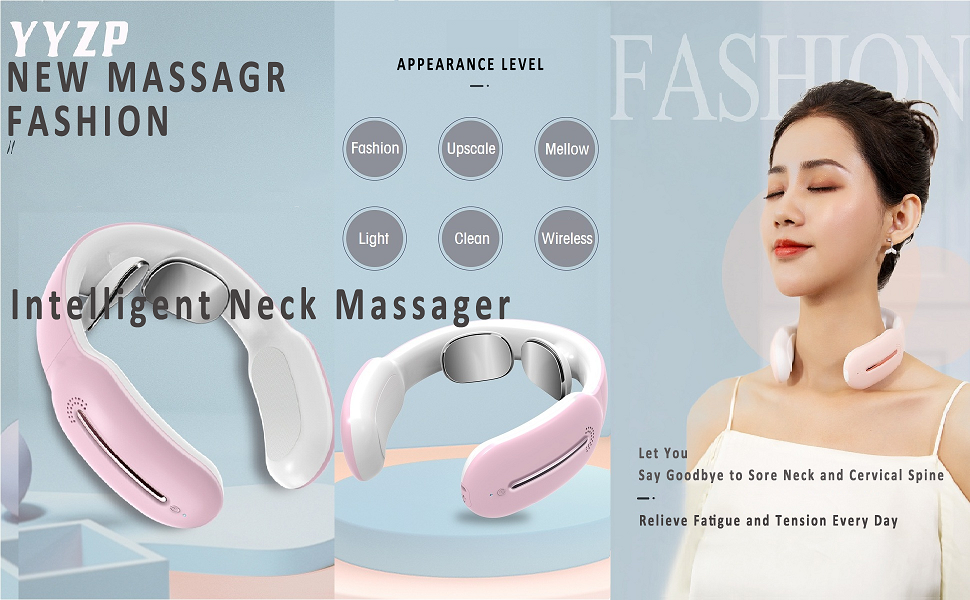 M10 Intelligent Electric Pulse Neck Massager with Heat Portable Massage