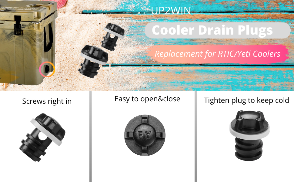 Cooler Drain Plugs Replacement for Yeti Cooler Drain