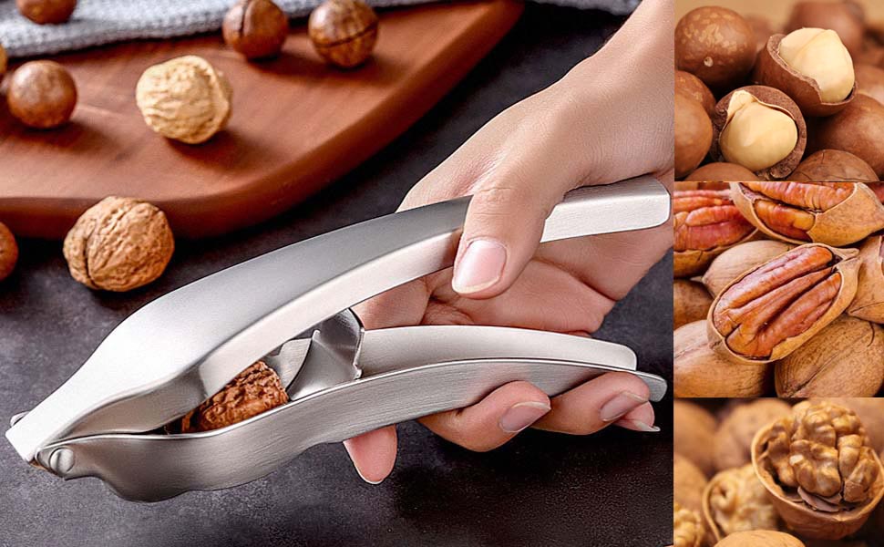 Nurch Nut Cracker Tool, Handheld Walnut Clip, Household