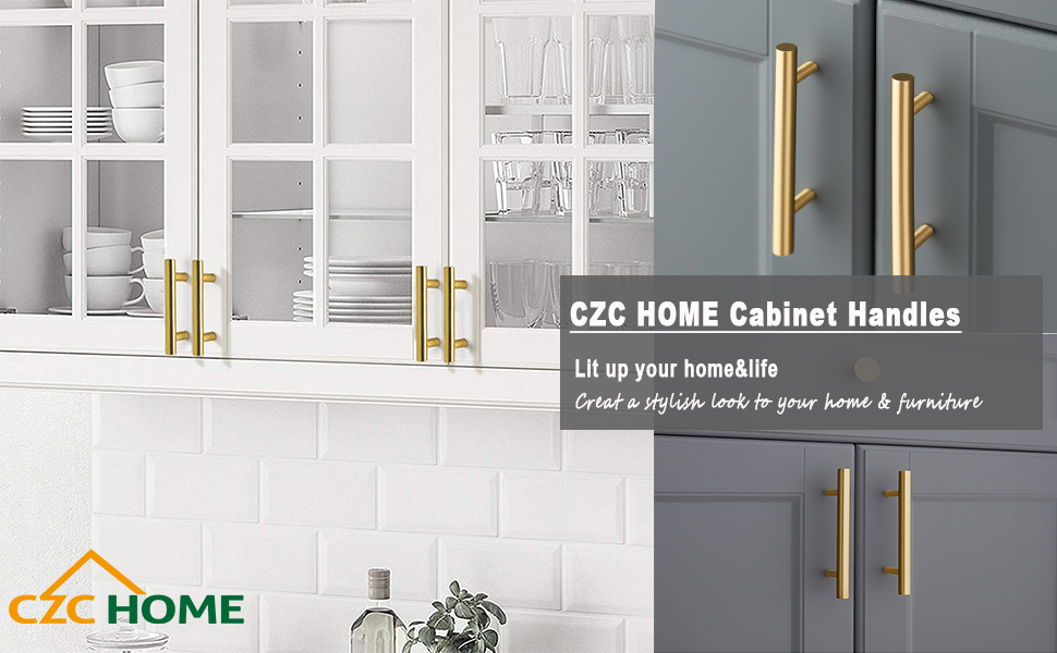 CZC HOME 25 Pack 6 Inch Pulls, Stainless Steel Drawer Handles