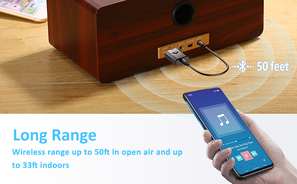 NETVIP USB Transmitter and Receiver Bluetooth 5.0, 3.5mm