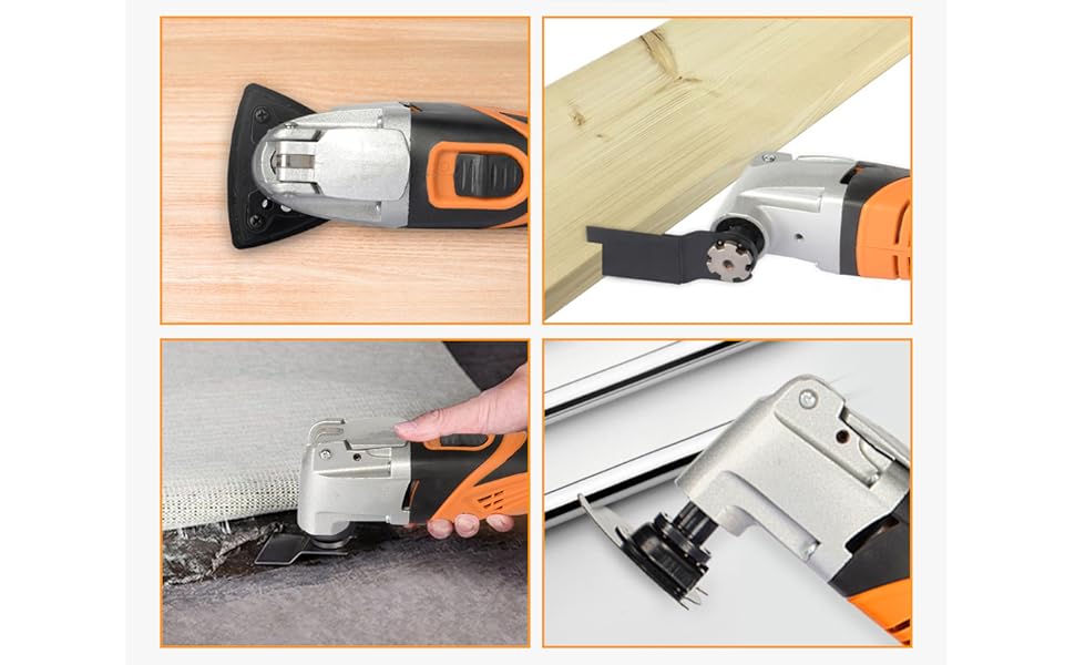 PrimeCables MultiPurpose Oscillating Tool, 12 Volt Cordless 20,000 OPM