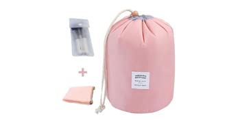 barrel makeup bag cosmetic barrel drawstring toiletry bag waterproof bucket cosmetic bag