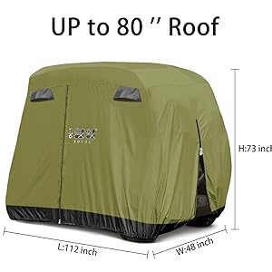 Waterproof Prevention cover for golf cart