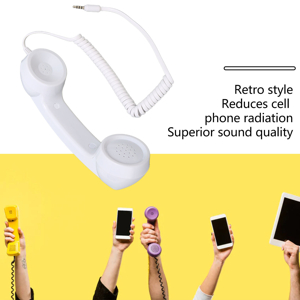 muque テレフォンT Vintage Retro Telephone Handset, Cell Phone Receiver MIC
