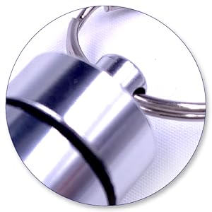 Aluminum Keychain Medication Pill Box Waterproof Portable Mini Travel Boxes Medicine Vitamin Holder 