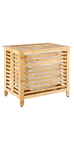 SONGMICS Storage Basket with Lid, Rattan-Style Storage Trunk with Cotton Liner and Handles, for Bedroom Closet Laundry… 1