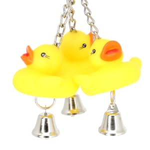 922 Ducky Ringer Bonka Bird Toys Bright Yellow Pulling Ducks Parrot Parrotlet Quaker Budgie Finch