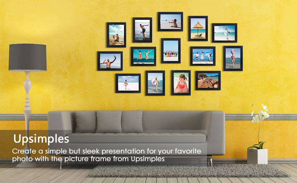 upsimples 5x7 Picture Frames Made of Synthetic Wood High