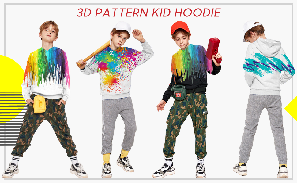 3d printed teens hoodies