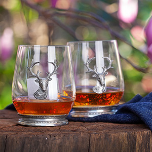 balanced lead free crystal liquor decanter bottle set, unique bourbon decanter gift set for men