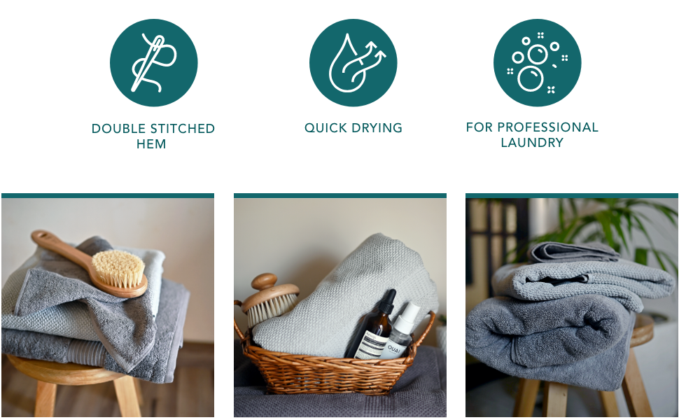 Pleasant Home Premium Bath Towels 4 Pack 100 Cotton, Soft & Long Lasting Highly Absorbent