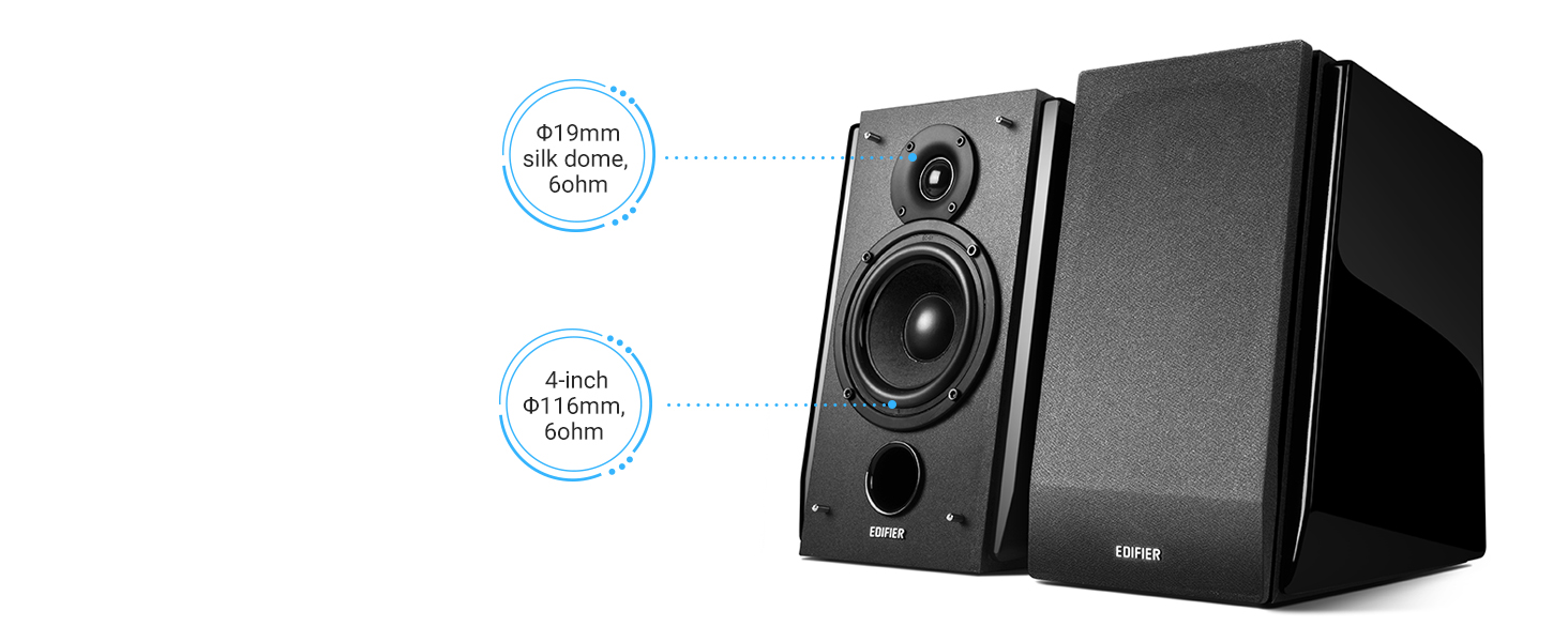 Edifier R1850DB Active Bookshelf Speakers with Bluetooth and Optical Input 2.0 Studio Monitor