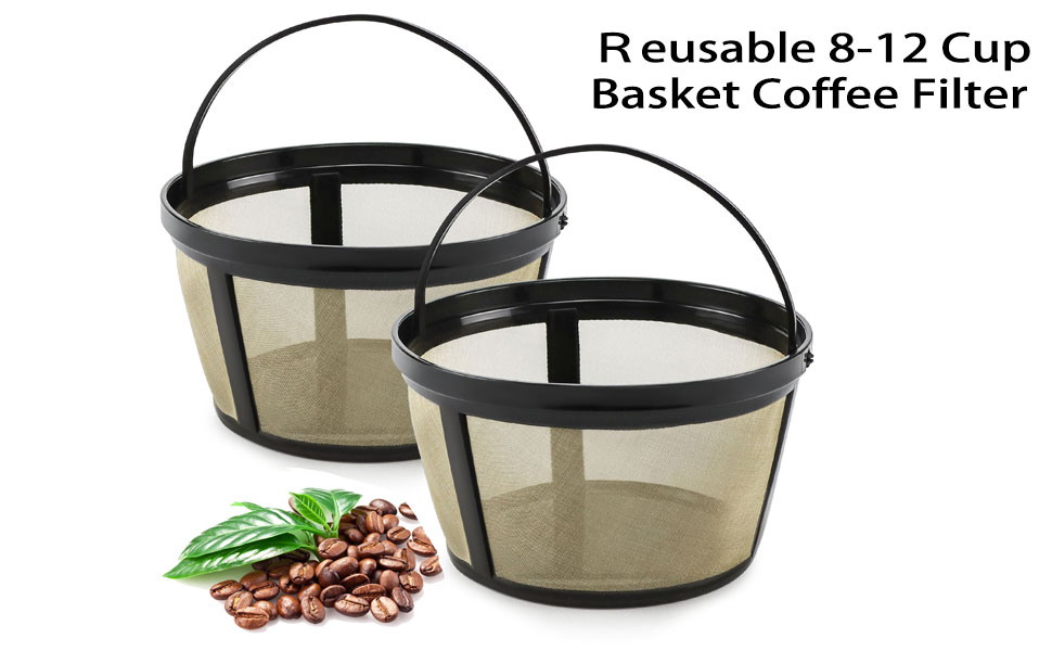 TOMOON Reusable 812 Cup Basket Coffee Water Filter, fits
