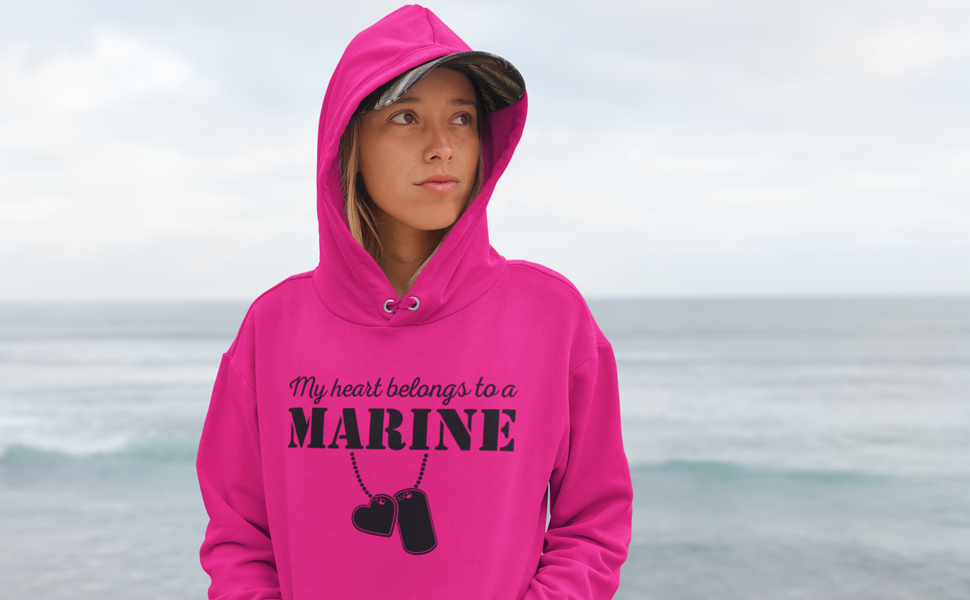 my boyfriend is a marine hoodie
