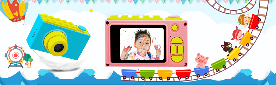 ShinePick Kids Digital Camera, Mini 2 Inch Screen Children's Camera 8MP HD Digital Camera with Micro SD Card(Pink) 26 1