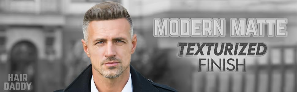wax hair styling product for men - matte clay with texturized finish