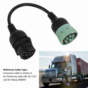 AI　CANAL accessory CAN-9 J1939 II Adapter ABS 9 Pin Truck Diagnostic Port Adapter