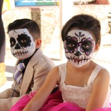 face paint white black