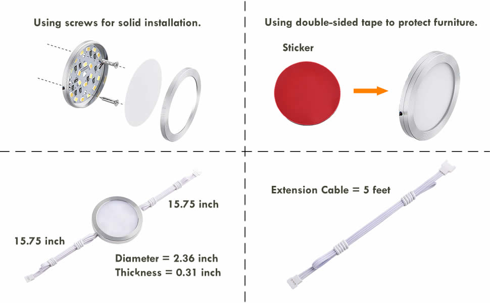 Lvyinyin IR Remote Controller for 2 Colors Changeable Under