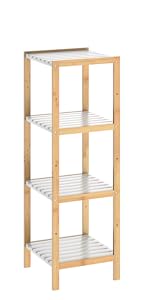 CASARIA Estantería de baño de Madera de bambú con 4 estantes ...