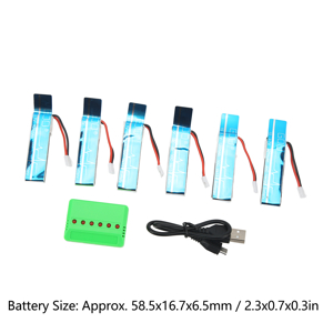 Amazon.co.jp: 3.7V 520MAHリチウムバッテリー、大容量アップグレード