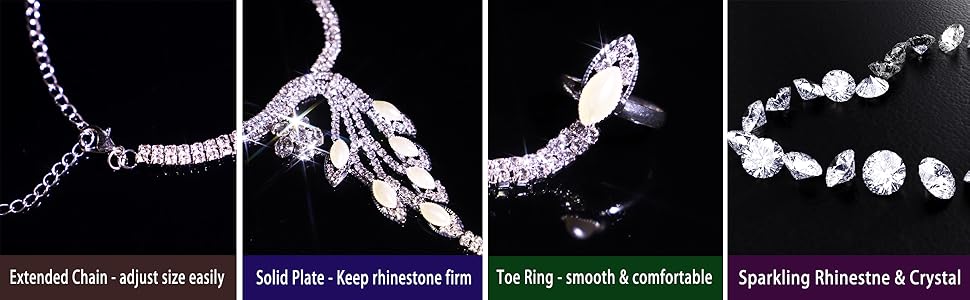  Fashion Barefoot Sandals Ankle