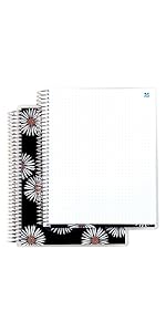Coiled Notebook, Daisy