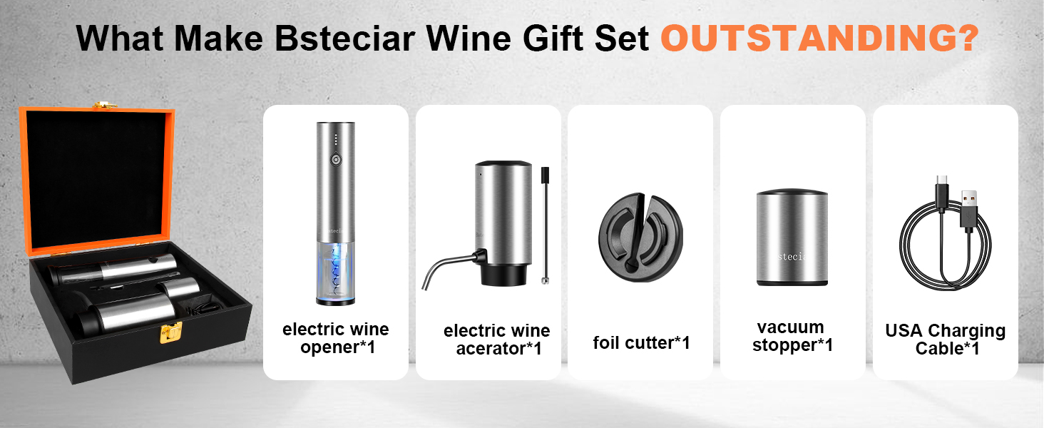 Electric Wine Openers Set