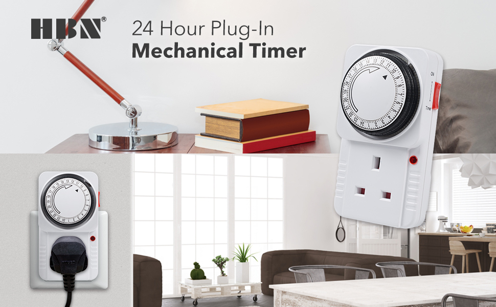 HBN BND50/E39 Plugin Energy Saving Programmable Mechanical Timer