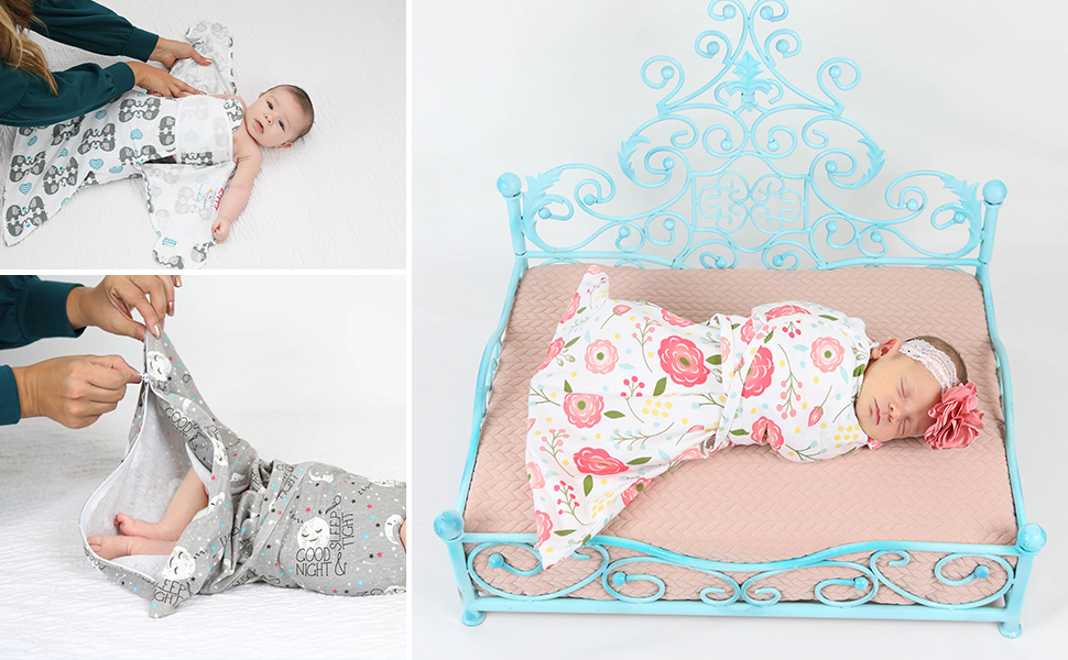 Sleeping Baby Zippy Swaddle 100 Cotton Baby Swaddle