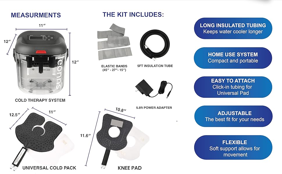 Máquina de hielo para terapia de rodilla