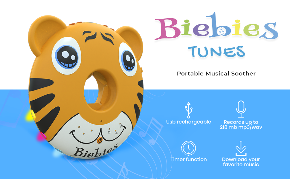 Biebies Tunes Baby Musical Toys and White Noise Toy Baby