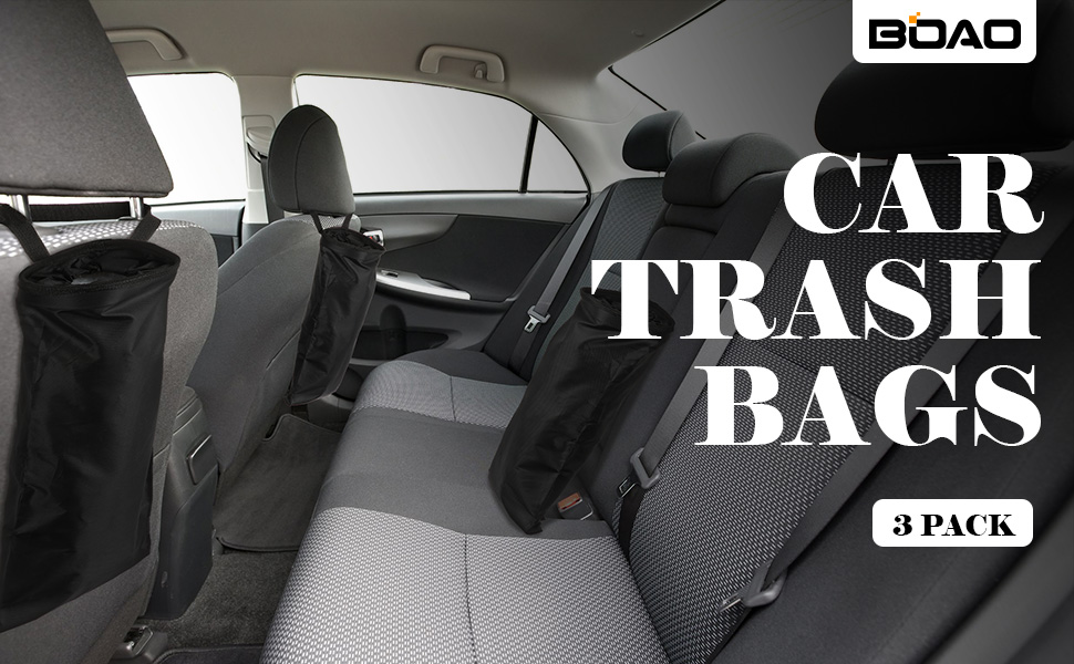 Car Trash Bags Car Garbage Bag Hanging Detachable Garbage