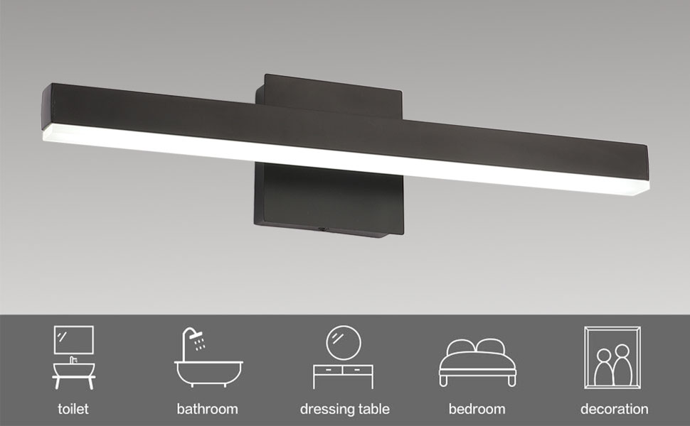 Joossnwell LED Bathroom Vanity Lighting Fixture Morden Bath Light Bar