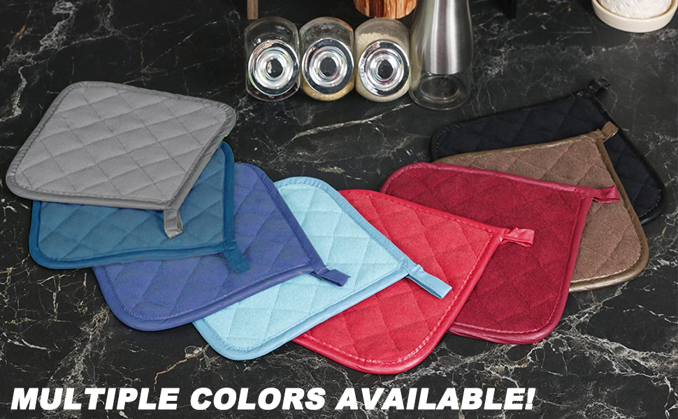 Joyhalo 4 Pack 8 x 8 Inches Pot Holders for Kitchen Heat