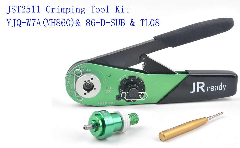 JRready Hand Crimping Tool Kit JST2511 Used for Harting/TE/WAIN Series