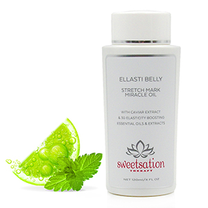 ellasti belly caviar oil as an alternative to the lotion cream for stretch marks and elasticity