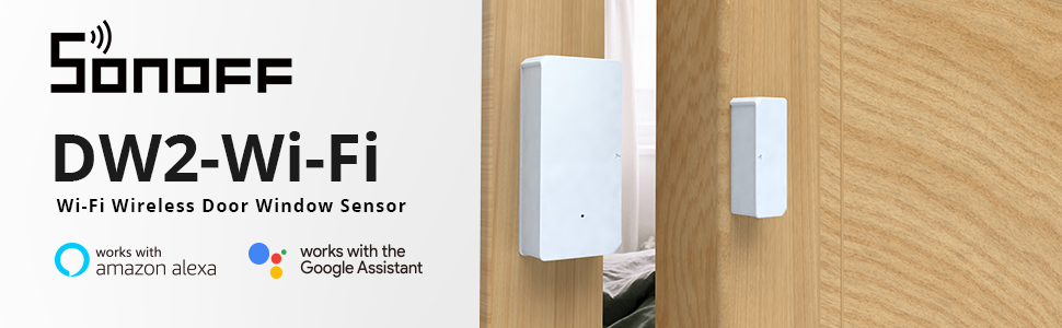 thumbnail: SONOFF DW2-RF Deur- En Raamsensor - Draadloos Alarmsysteem - Werkt Met Alexa En Google Home