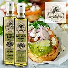 Ellora Farms Olive Oil in Glass Spray clog Free