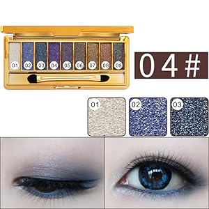 9 colors professional cosmetic eye shadows palette.