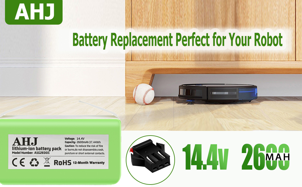 AHJ 14.4V BATTERY FOR DEEBOT N79S BATTERY REPLACEMENT
