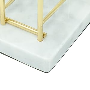 Hand cut marble file holder