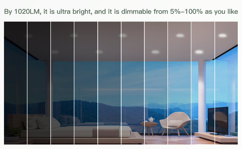 seamless dimming capacity