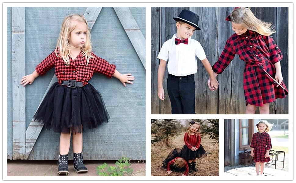 infant girl plaid dress