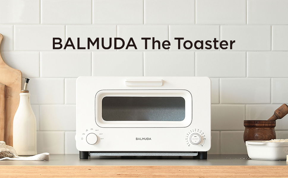 (White) BALMUDA The Toaster Steam Oven Toaster 5 Cooking Modes