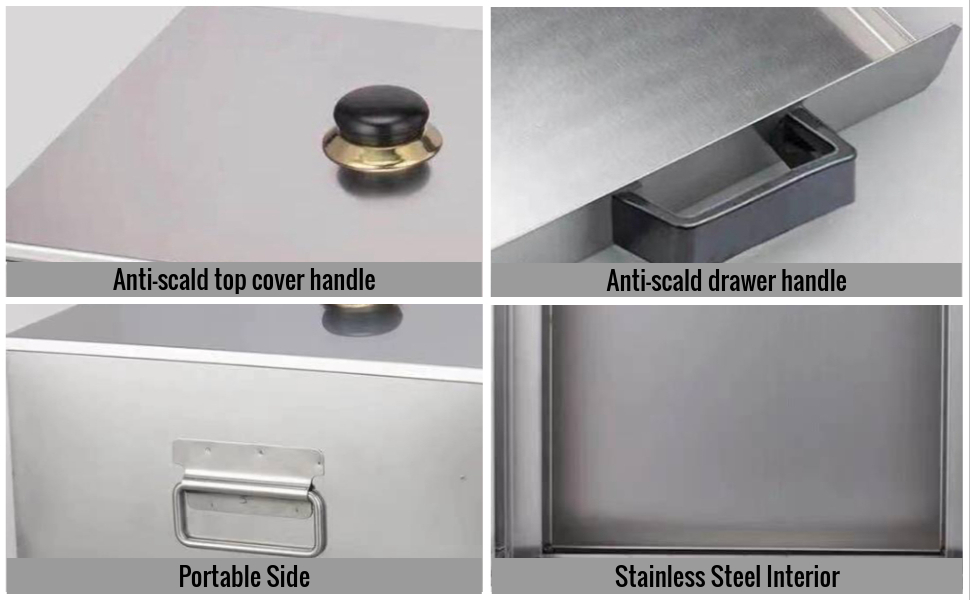 MYCENSE 2 Grid Rice Roll Machine Cantonese Rice Noodle Rolls Machine