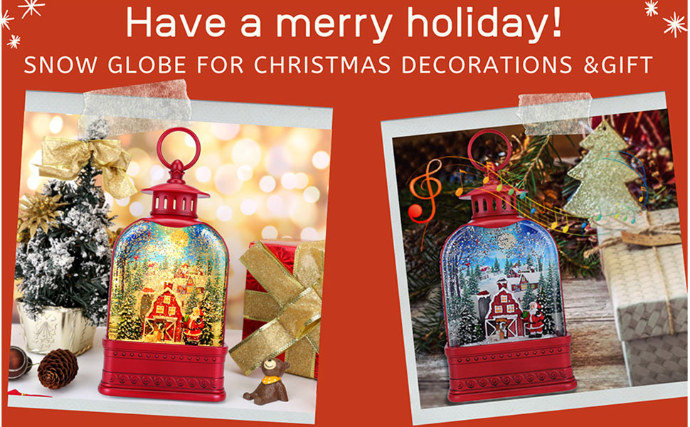 Christmas Snow Globe Santa Claus