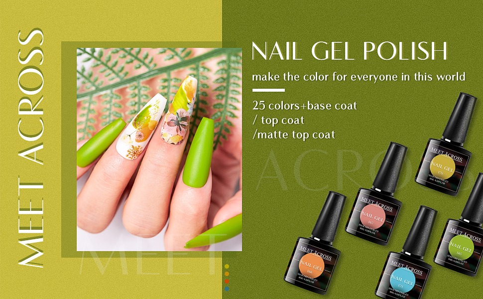 gel nail polish colors gel top coat and base 